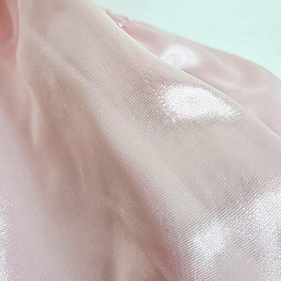 Women Sz M Sleep Shirt Pink Romantic Embroidered Intimate Moods Gown Dress - Picture 12 of 12